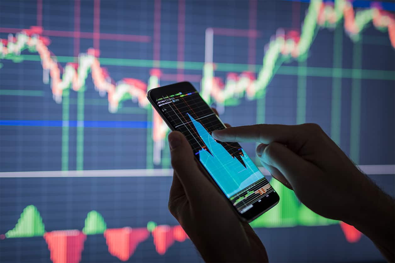 Checking Stock Market Data on Phone