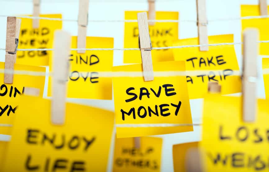 Money saving resolutions